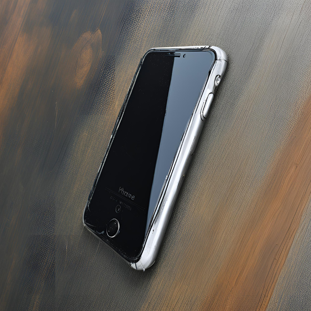 少し傷のあるiPhone