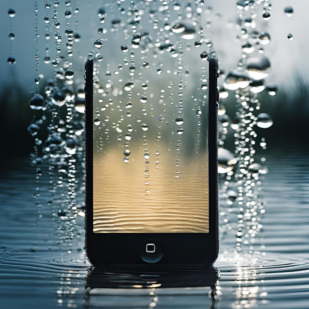 iPhone　水　濡れる　溺れる